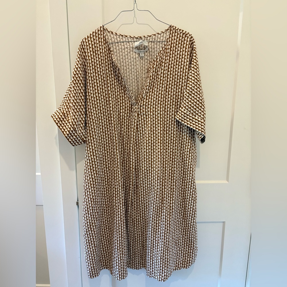 Marks & Spencer Brown Patterned Midi Dress